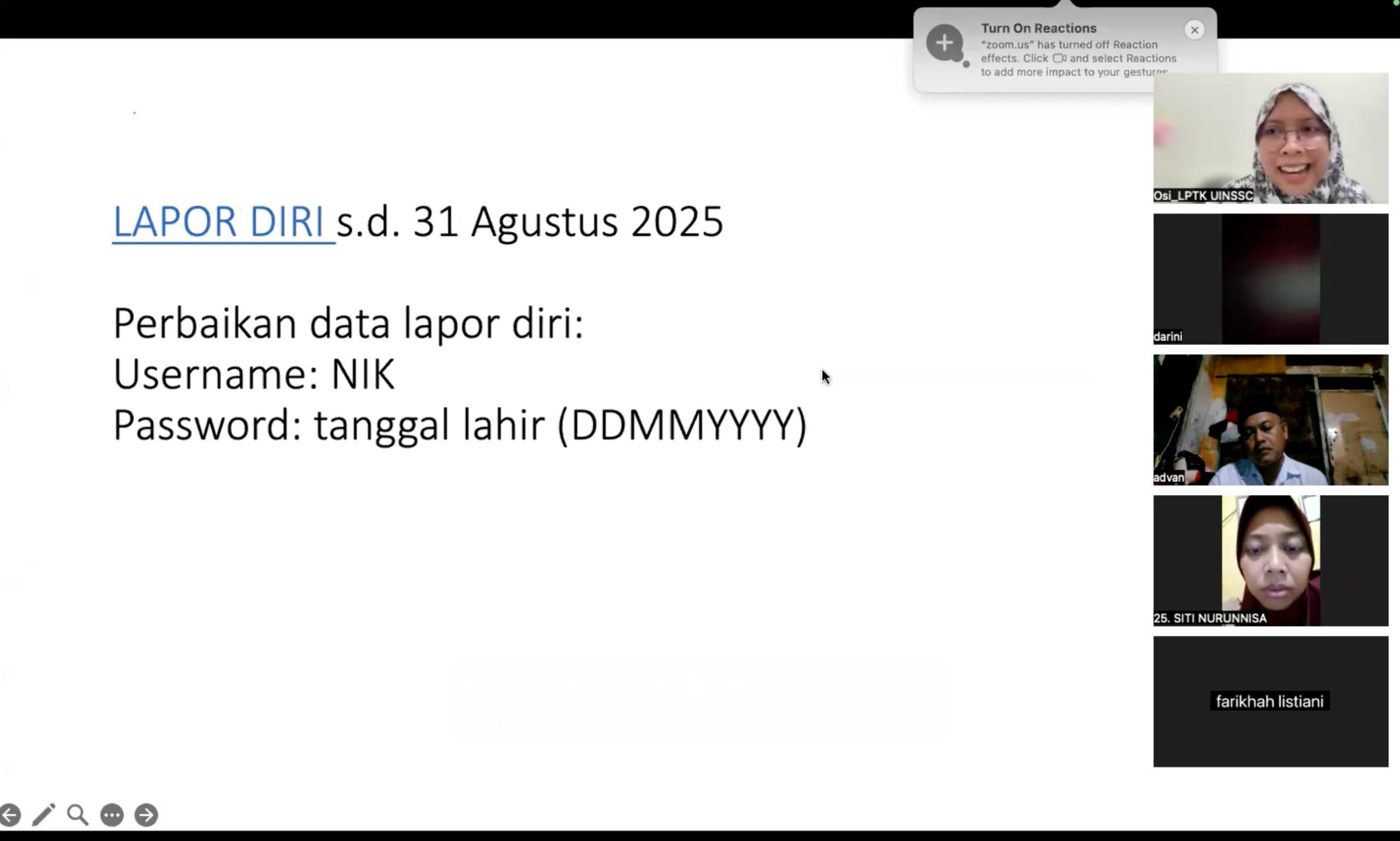 Perkuat Profesionalisme Guru, LPTK UINSSC Sosialisasikan Lapor Diri dan RPL PPG Batch 3 Tahun 2025