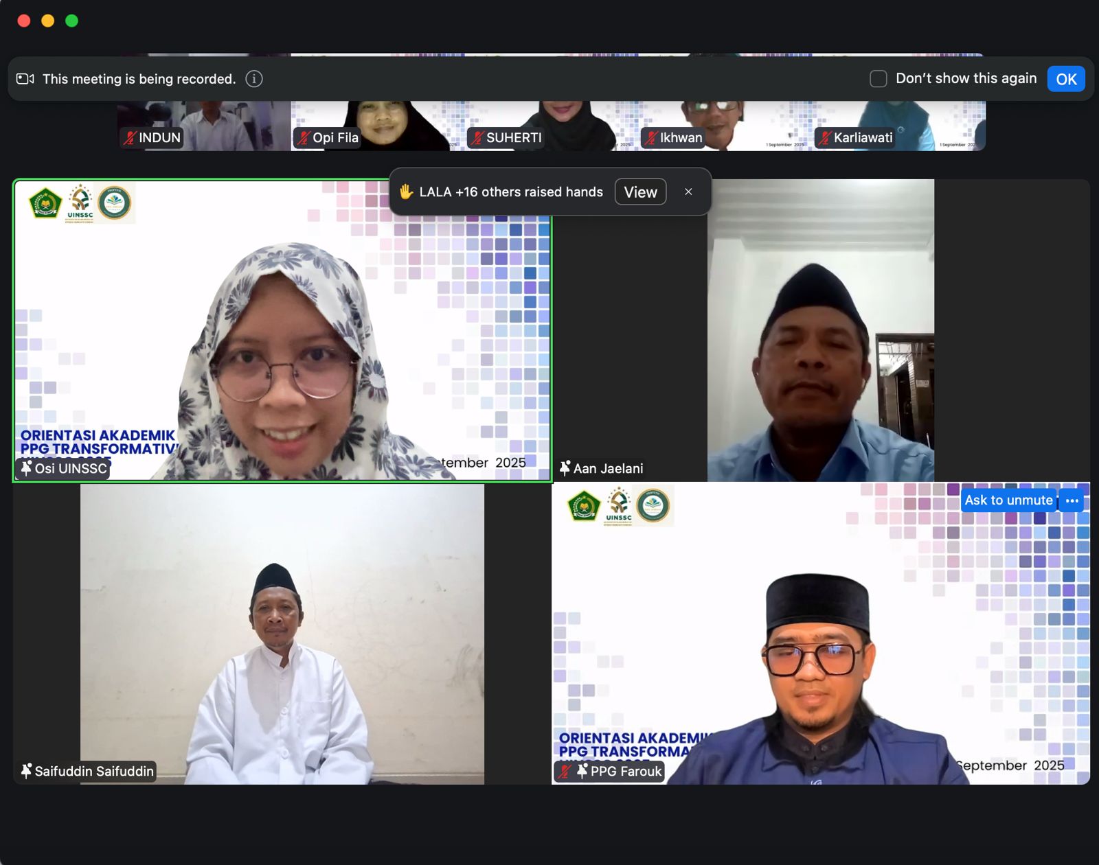 900 Mahasiswa Baru PPG Transformatif Plus Ikuti Orientasi Akademik di UIN Siber Syekh Nurjati Cirebon